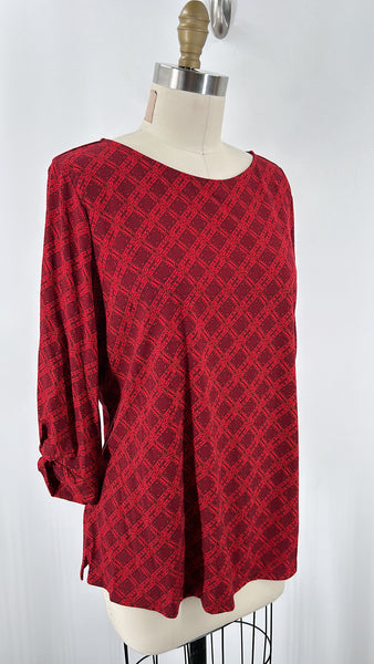 Liz Claiborne Red Top, L