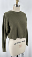 New Abound Green Cropped Sweater, M