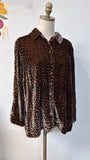 Soft Surroundings Animal Print Top, L Petite