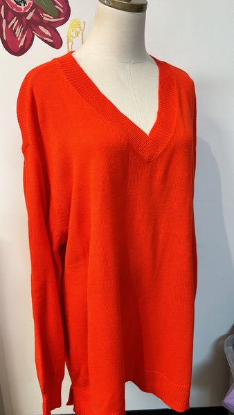 Lane Bryant Orange Sweater, 22/24