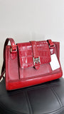 Brighton Red Shoulder Bag, 11"x8"