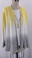 New Alfred Dunner Yellow/White Sweater, XL