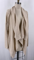 Pink Rose Cream/Tan Cardigan, S