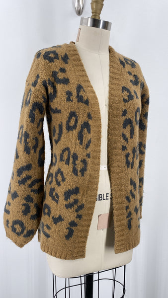 Abercrombie & Fitch Animal Print Cardigan, XS