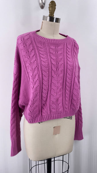 Hippie Rose Purple Sweater, M