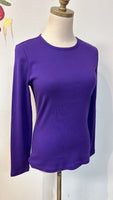 New Lauren Ralph Lauren Purple Tee, S Petite