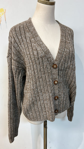 A New Day Brown Cardigan, M