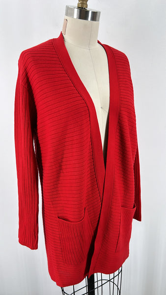 J. Jill Red Cardigan, S