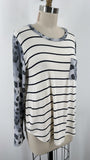 7th Ray Stripe Top, L