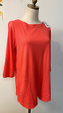 Pure J. Jill Coral Tunic Top, S