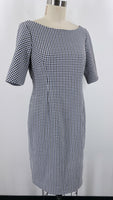 Calvin Klein Black & Blue Gingham Dress, 12