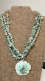 Vintage Amazonite Necklace, 18"