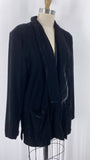 Well Worn Black Velvet Jacket, L