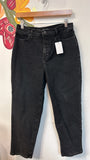 Banana Republic Black High Rise Straight Jeans, 10