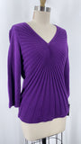 New Peter Nygard Purple Sweater, L Petite