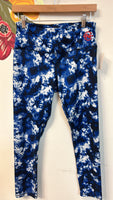 Nautica Blue Print Athletic Leggings, M