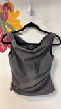 New Loft Versa Gray Top, 0 Petite