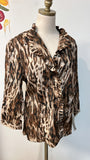 New Harve Benard Animal Print Jacket, XL