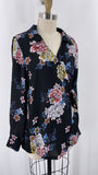 Emelia Black Floral Top, M