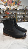 Josef Seibel Black Leather Boots, 39 (8/8.5)