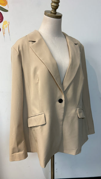 Lane Bryant Tan Blazer Jacket, 22 Petite