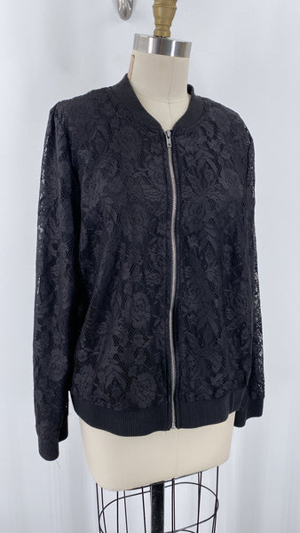 Xhilaration Black Lace Jacket, XXL