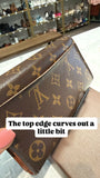 Louis Vuitton Sarah Monogram Wallet, 7.5"x4"