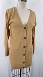 Tarnish Brown Wool & Cashmere Blend Cardigan, S/M