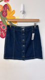 Takara Denim Button Front Skirt, 5