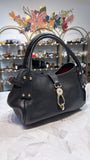 Dooney & Bourke Black Lock Sac Handbag, 11"x7"