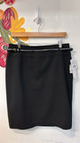 New Liz Claiborne Black Belted Skirt, 10