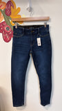 Liz Claiborne Sara Slim Leg Mid Rise Jeans, 2 Petite