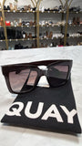 Quay Black Icy 52mm Gradient Square Sunglasses