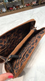 Canvelle Animal Print Wristlet Wallet, 4.5"x8.5" (retail $95)