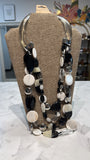 Chico's Silver/Black/White Necklace