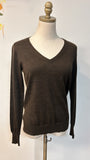 Ann Taylor Brown Merino Wool Sweater, M