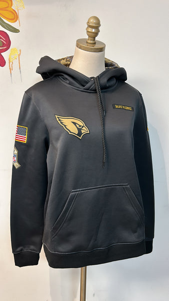 NFL Black Salute to Service Hoodie Sweatshirt, XL