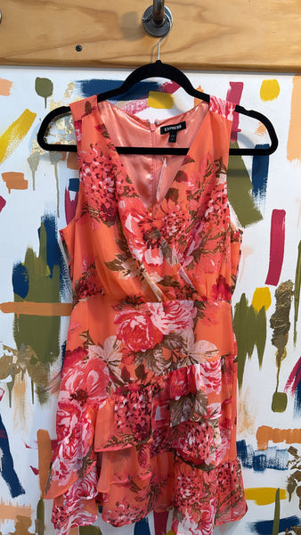 Express Floral Dress, XS