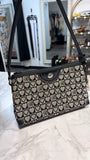 Brighton Black Shoulder Bag, 10"x6.5"