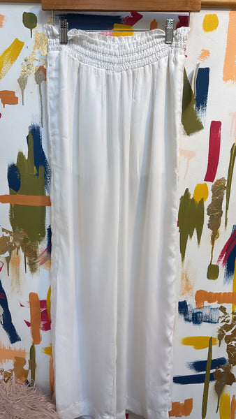 Rag & Bone White Wide Leg Pants, XS