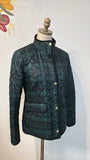 Talbots Green/Navy Plaid Jacket, XS