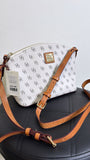Dooney & Bourke White Crossbody Bag, 9"x7"