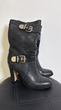 Vince Camuto Black Leather Boots, 8.5