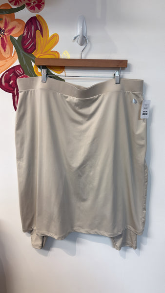 Snoga Athletics Tan Skirt with Attached Leggings, 3X (retail $59)