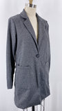 Philosophy Gray/Black Print Sweater Blazer, S