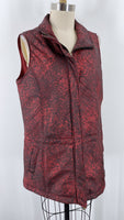 New Coldwater Creek Red Metallic Vest, M