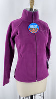 New Columbia Purple Dotswarm Fleece Jacket, XS