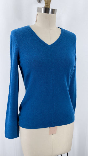 Classiques Blue 100% Cashmere Sweater, S