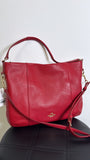 Coach Red Crossbody Bag 14”x11”
