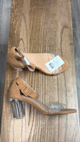 New Torrid Brown/Translucent Sandals, 8.5 Wide (retail $74)